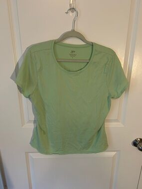 J. Jill Sage Green Short Sleeve Crew Tee